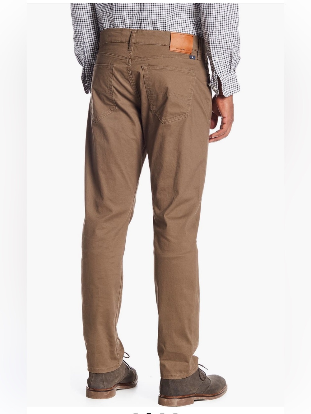 Lucky Brand 121 Slim Straight Leg Pants • BARK Brown • Size 40x30 • NWT - Picture 3 of 12